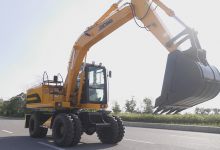 China XCMG New 15 ton Wheel Excavators XGE150W with 0.75m3 bucket